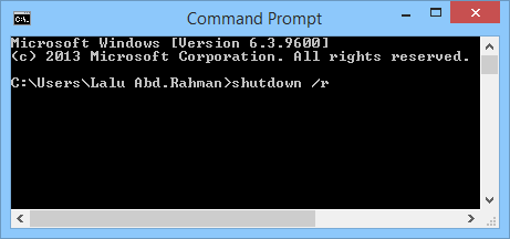 shutdown by cmd
