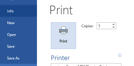 Print Halaman Word