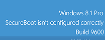 SecureBoot isn't configured correctly