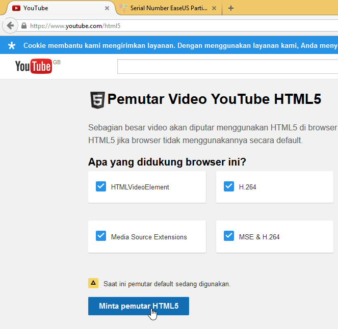 request HTML5 player