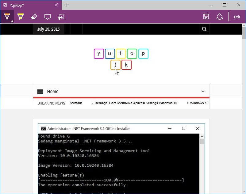 Microsoft Edge Windows RTM Build 10240