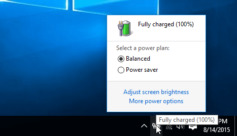 applet indikator baterai windows 7 di windows 10