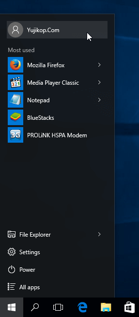 Start Menu Windows 10 seperti Windows 7