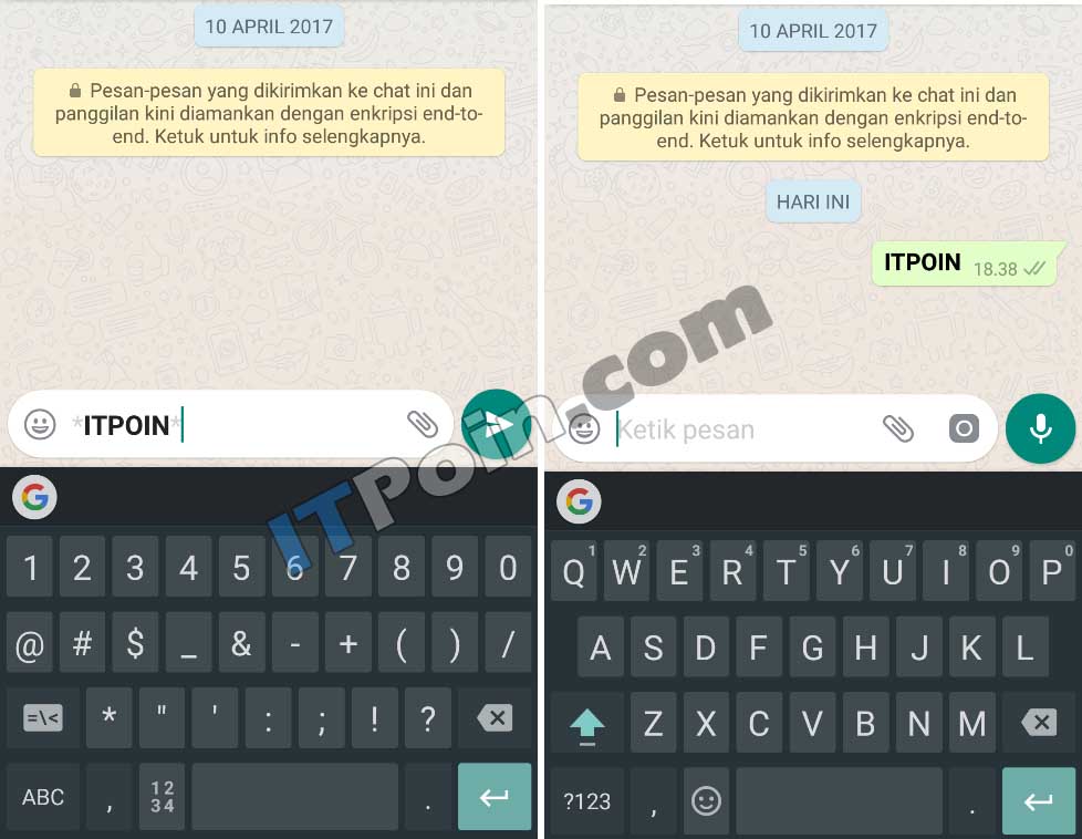 Cara Membuat Tulisan Tebal di Whatsapp