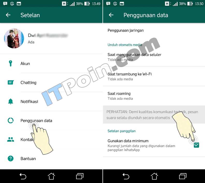 Cara Agar Internet Hemat di WA