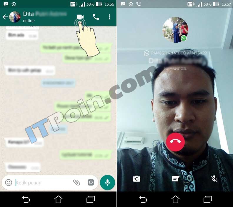 Cara Video Call di WA