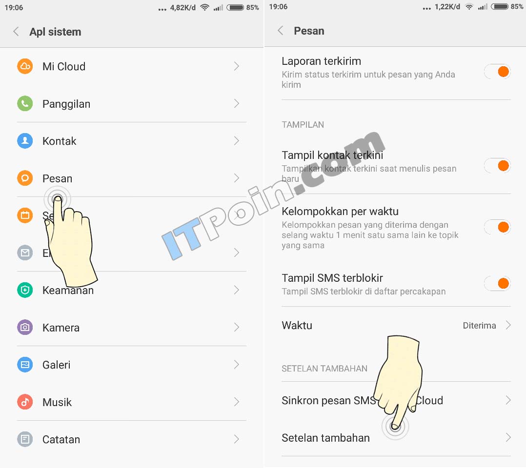 Merubah Nomor SMS Center Xiaomi dan Oppo